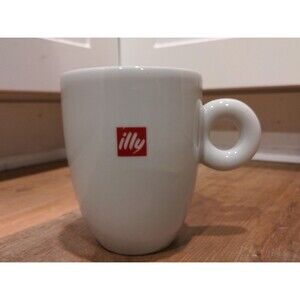 like NEW  ILLY White Ceramic Coffee Mug